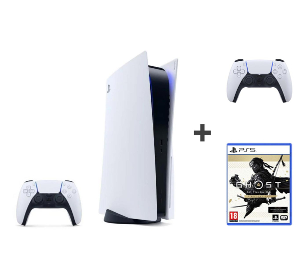 Sony Playstation 5 + DualSense + Ghost Dir Cut Remaster - 682021 - zdjęcie